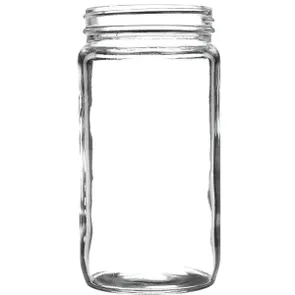 16 oz Clear Glass Straight Sided Jar 70-400 GPI Neck Finish 16 oz Clear Glass Straight Sided Jar 70-400 GPI Neck Finish