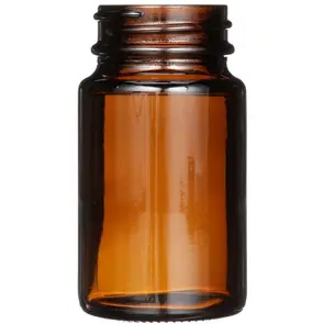 75 cc Amber Glass Packer Bottle 38-400 Neck Finish