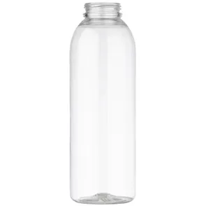 500 ml Clear PET Plastic Bullet Round Bottle 38 DBJ Neck Finish