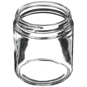 4 oz Clear Glass Straight Sided Jar 58-400 Neck Finish