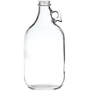 64 oz Clear Glass Round Jug 38-405 Neck Finish
