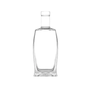 750 ml Clear Glass King Liquor Bottle 21.5 mm Bar Top Neck Finish by Vetroelite