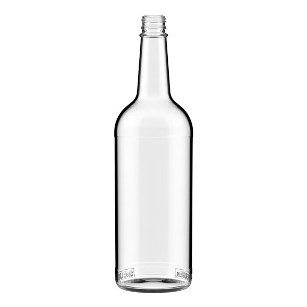 1 Liter Glass Round Liquor Bottle