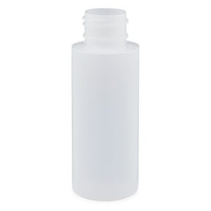 2 oz White l HDPE Plastic Cylinder Bottles