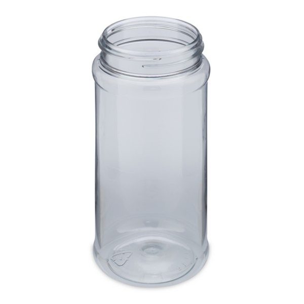 4 oz Clear PET Plastic Spice Jar Our clear PET jars have transparent convenience, with additional properties to preserve the robustness of dry spices, particularly those with high oil content.  These jars are perfect for everyday herbs and spices.  