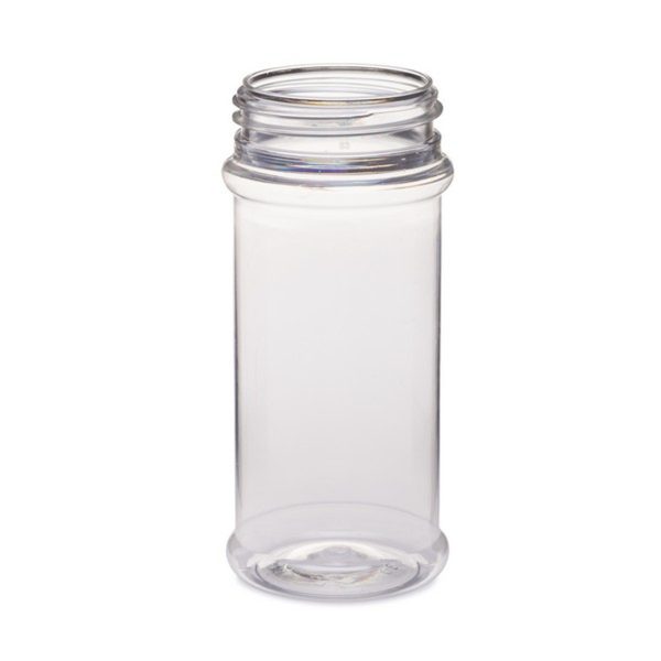 8 oz Clear PET Plastic Spice Jars