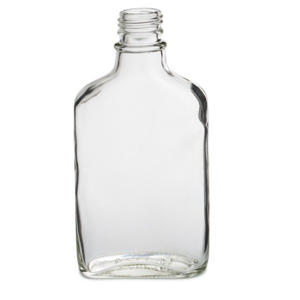 200 ml Clear Glass Flask Bottles