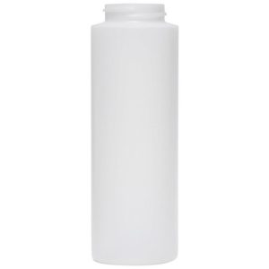 8 oz Natural HDPE Plastic Cylinder Bottles