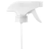 White plastic 28-400 ribbed skirt spray/stream/off nozzle trigger sprayer