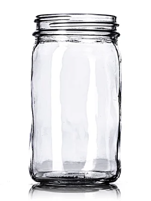 8 oz clear glass paragon jar