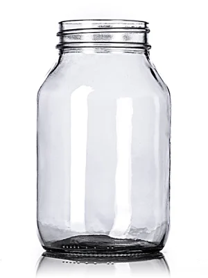 32 oz clear glass jar