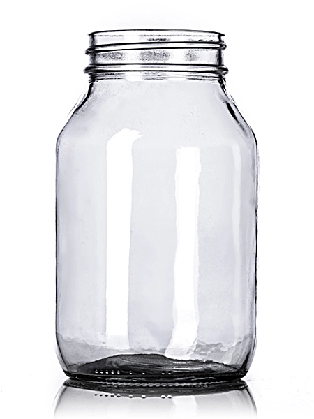 32 oz clear glass jar