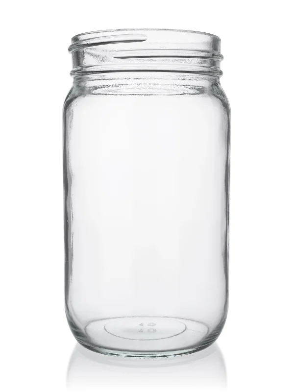16 oz clear glass jar with 70-450G neck finish 12pk