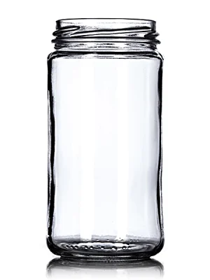 12 oz clear glass paragon jar