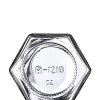 9 oz clear glass hex-shaped jar 9 oz clear glass hex-shaped jar