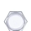4 oz clear glass hex-shaped jar 4 oz clear glass hex-shaped jar