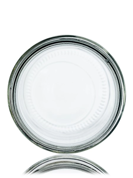 32 oz clear glass straight-sided round jar