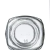 9 oz clear glass hex-shaped oval jar 9 oz clear glass hex-shaped oval jar
