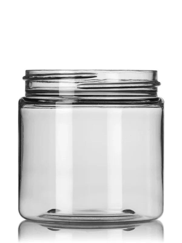 4 oz clear PET plastic single wall jar 4 oz clear PET plastic single wall jar