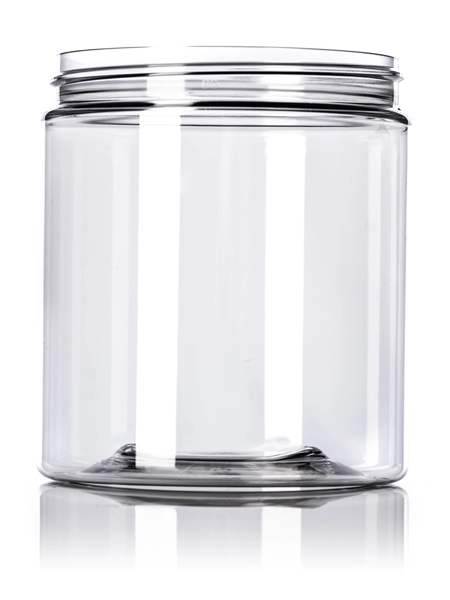 19 oz clear PET plastic single wall jar 19 oz clear PET plastic single wall jar