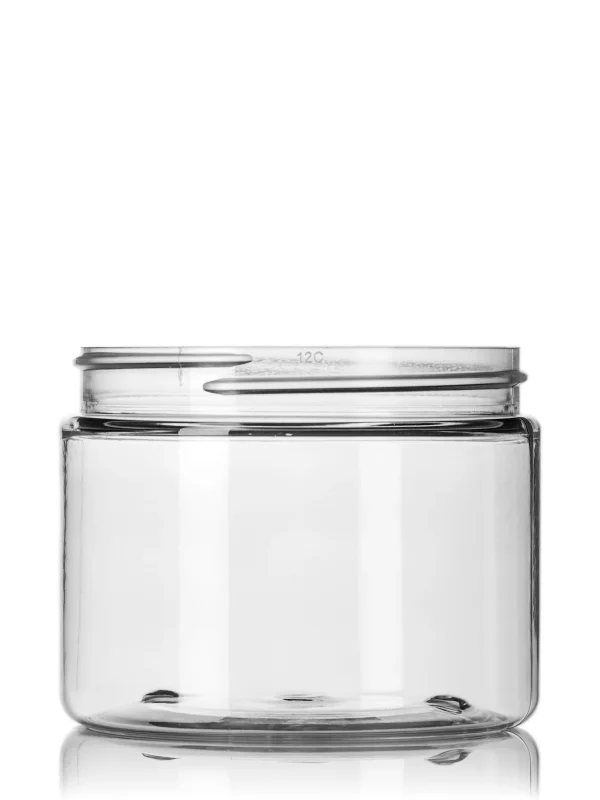 6 oz clear PET plastic single wall jar