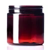 4 oz amber PET plastic single wall jar