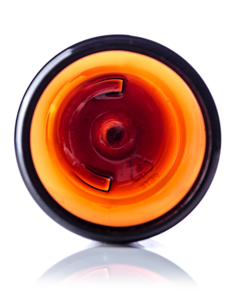 4 oz amber PET plastic single wall jar