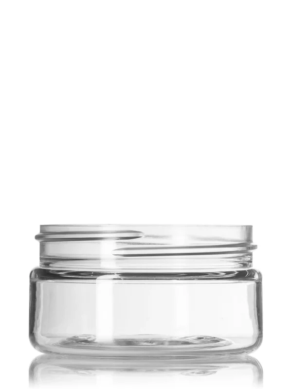 2 oz clear PET plastic single wall jar 2 oz clear PET plastic single wall jar