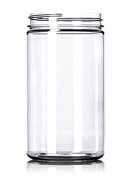 32 oz clear PET plastic single wall jar 32 oz clear PET plastic single wall jar