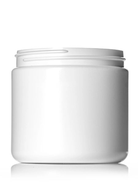 16 oz white HDPE plastic single wall jar 16 oz white HDPE plastic single wall jar