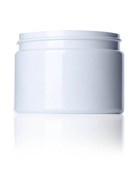12 oz white PET plastic single wall jar 12 oz white PET plastic single wall jar