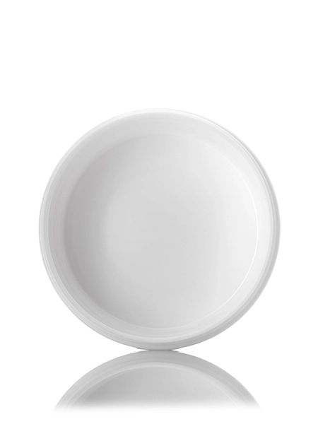 4 oz white PP plastic double wall round base low profile jar 4 oz white PP plastic double wall round base low profile jar